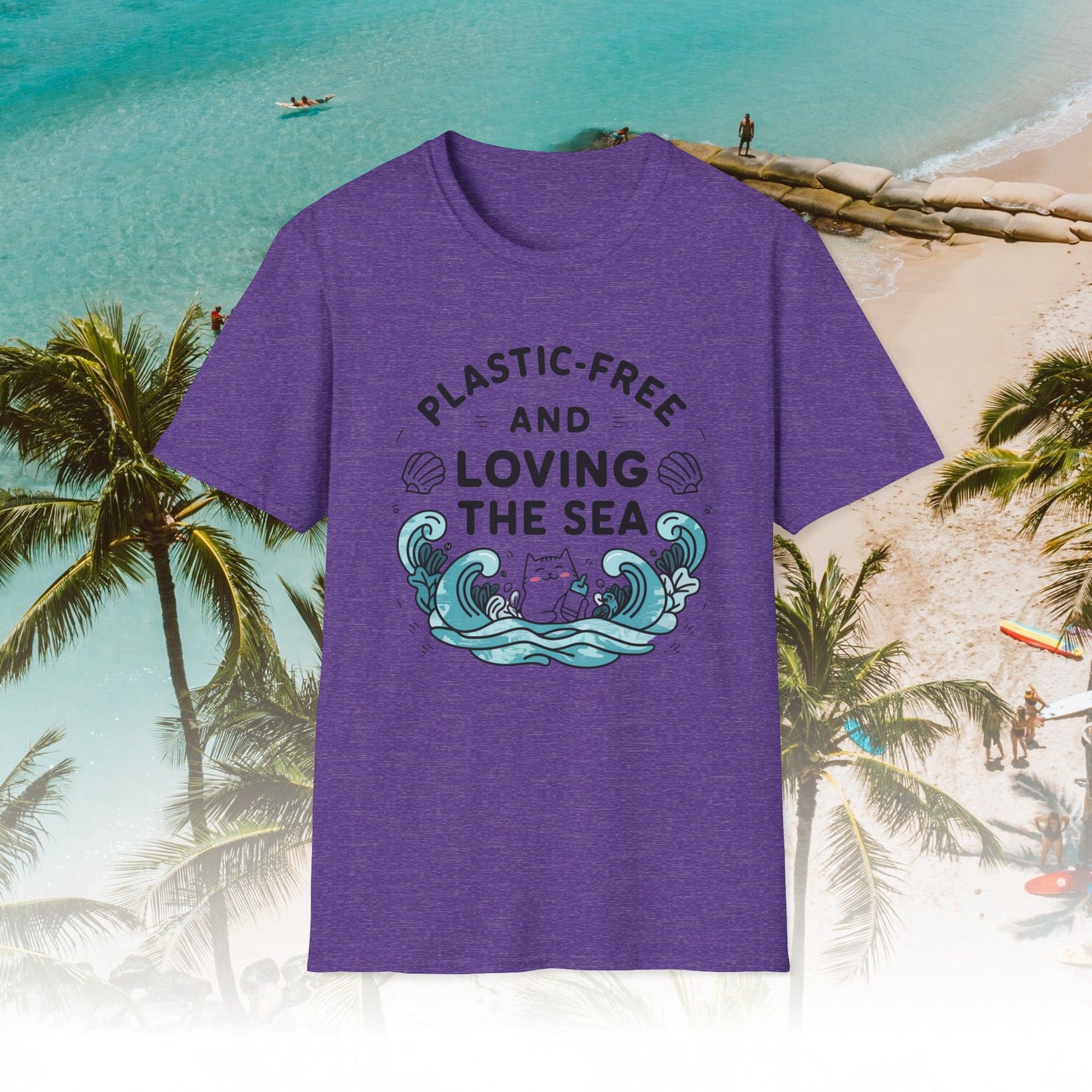 Plastic Free Ocean Cotton T-Shirt