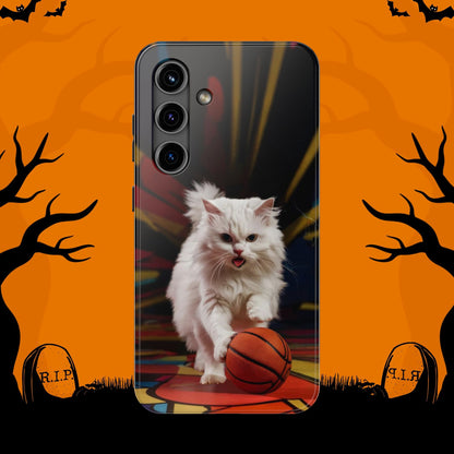 Alley-Oop Meow Wireless Charging Support Tough Case.