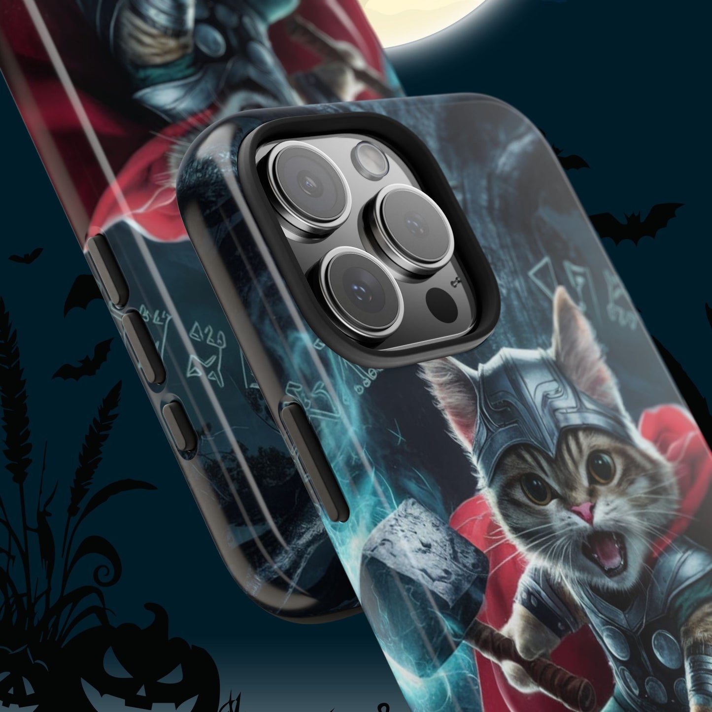 Meow Mjolnir Wireless Charging Support Tough Case