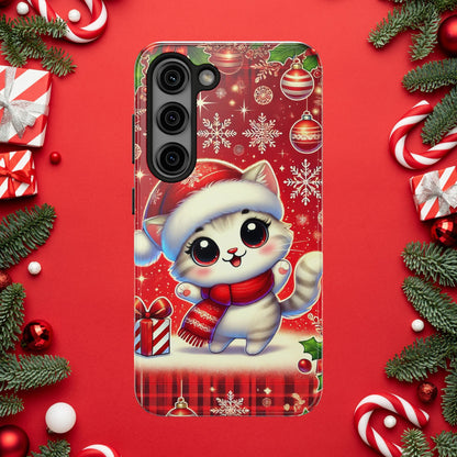 Merry Meows Wireless Charging Support Tough Case