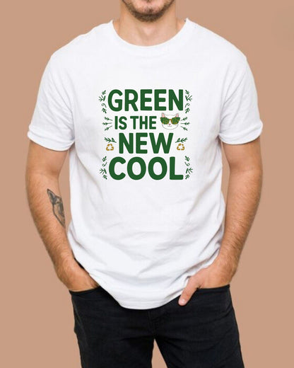 Green Is The New Cool Cotton Tshirt