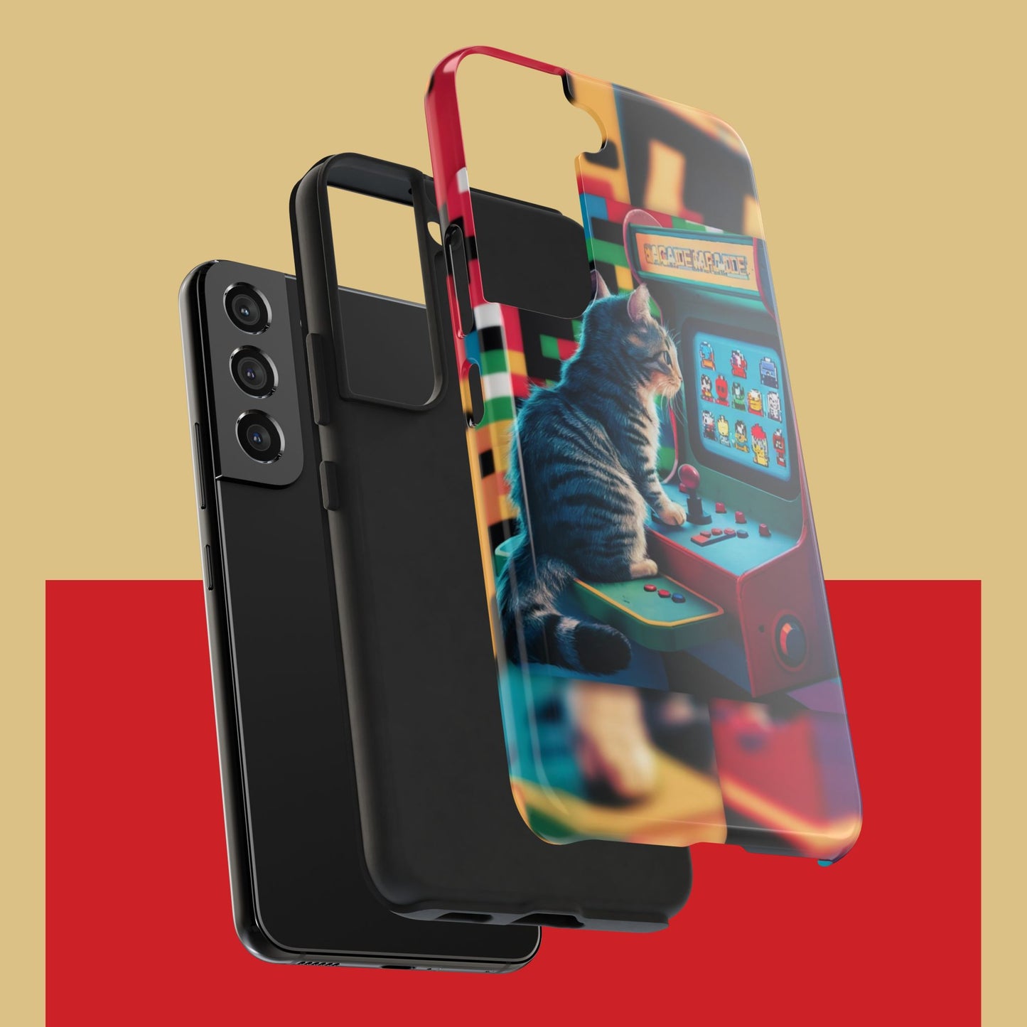 Meowstalgia Wireless Charging Support Tough Case.