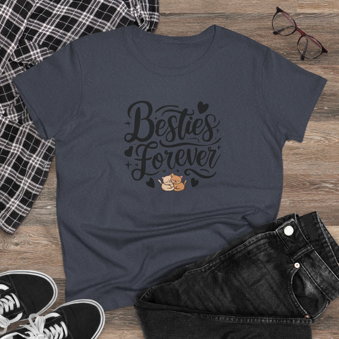 Besties Forever Women Cotton Tshirt