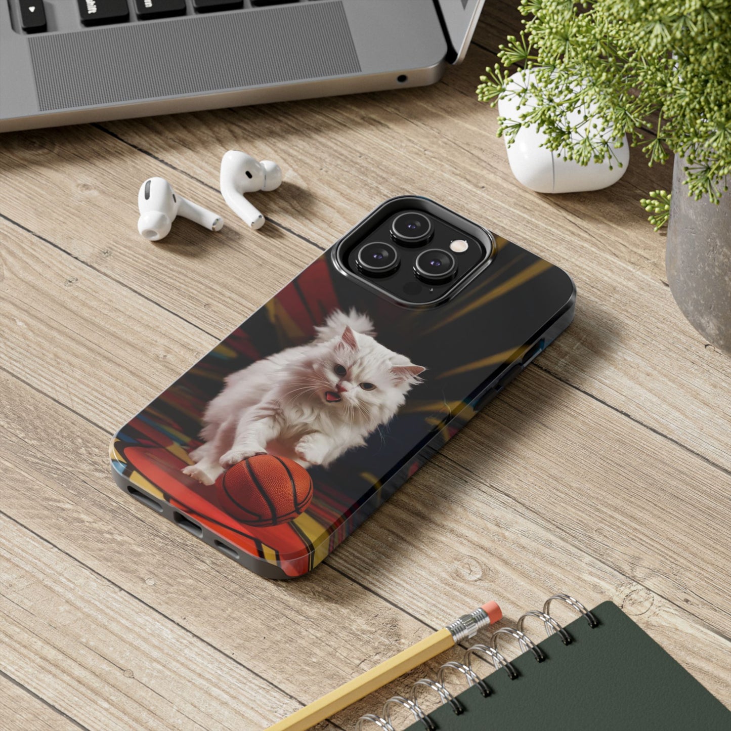 Alley-Oop Meow Wireless Charging Support Tough Case.