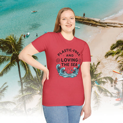 Plastic Free Ocean Cotton T-Shirt