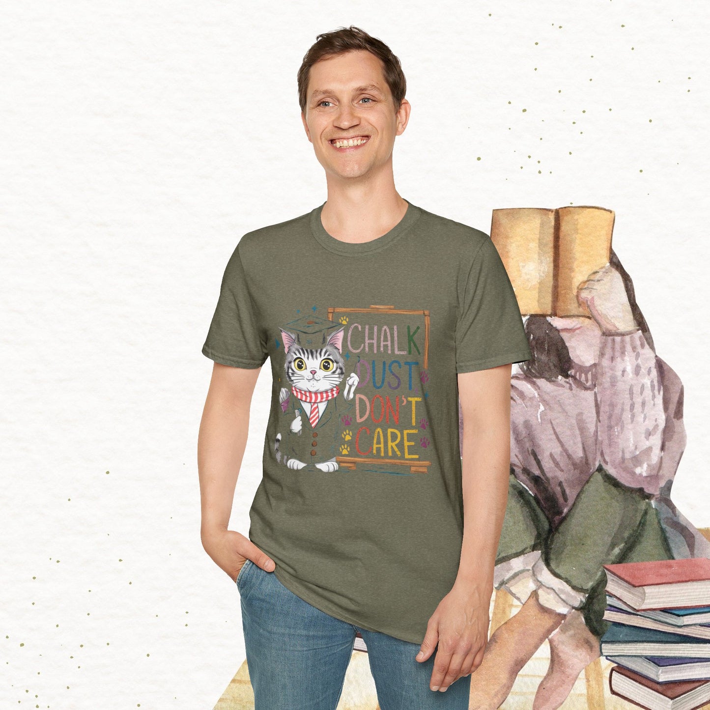 Chalk Dust Don't Care Cotton Tee