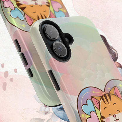 Kitten Cuddle Wireless Charging Support Tough Case