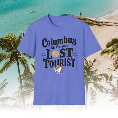 Columbus The Original Lost Tourist Cotton Men Tshirt
