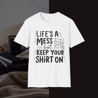 Life Messy Cotton T-Shirt