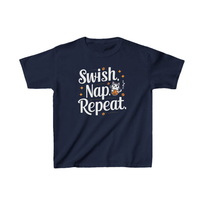 Swish Nap Repeat Kids Cotton T-Shirt