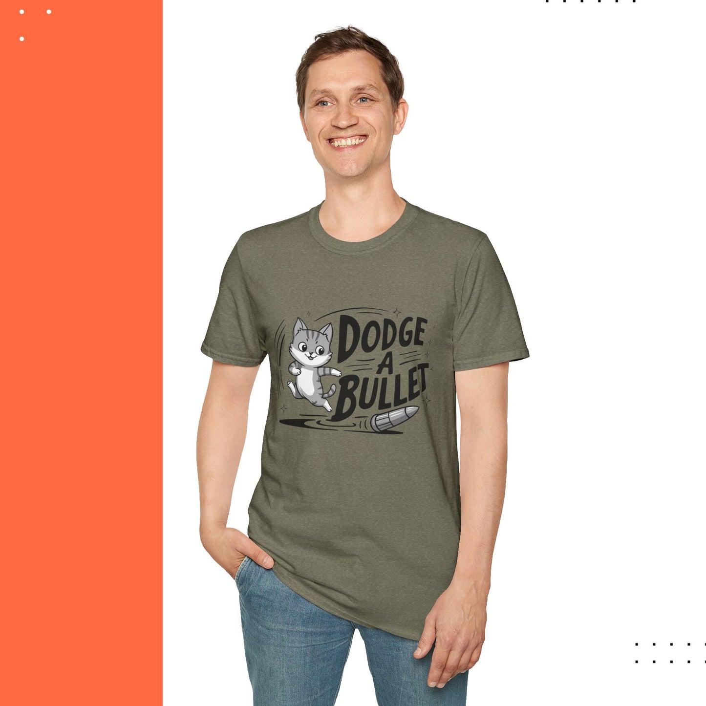 Dodge A Bullet Idiom Cotton T-Shirt