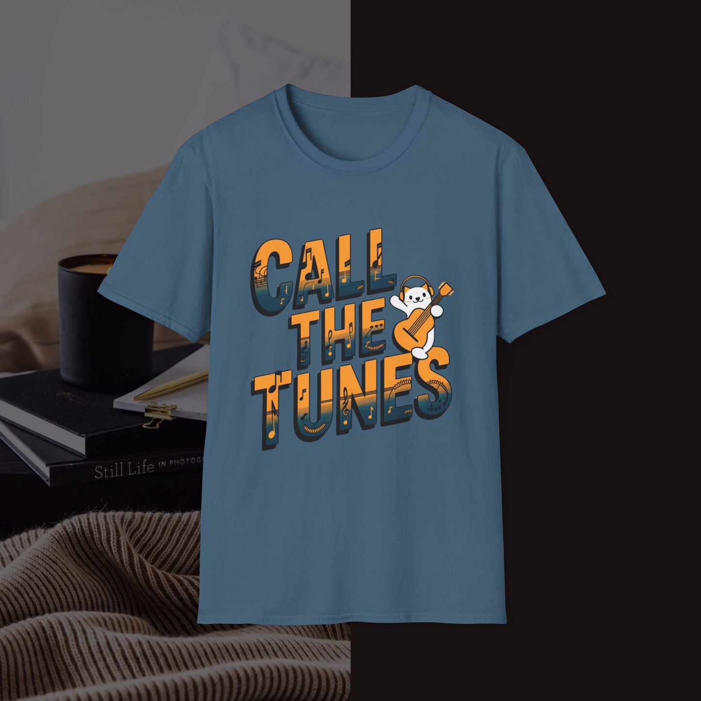 Call The Tunes Music Idiom Unisex Softstyle T-Shirts