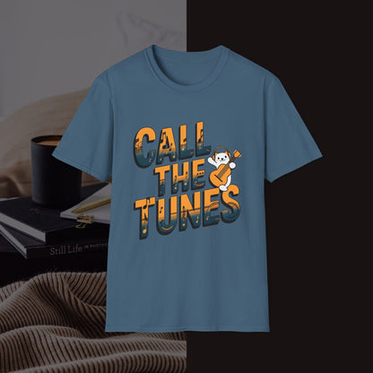 Call The Tunes Music Idiom Unisex Softstyle T-Shirts
