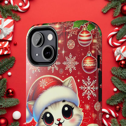 Merry Meows Wireless Charging Support Tough Case