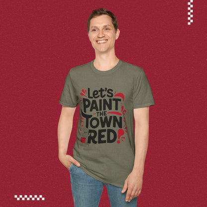 Let Paint Town Red Idiom Cotton T-Shirt