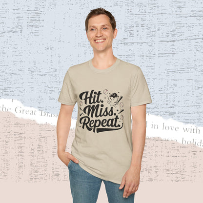 Hit Miss Repeat Cotton Men Tee
