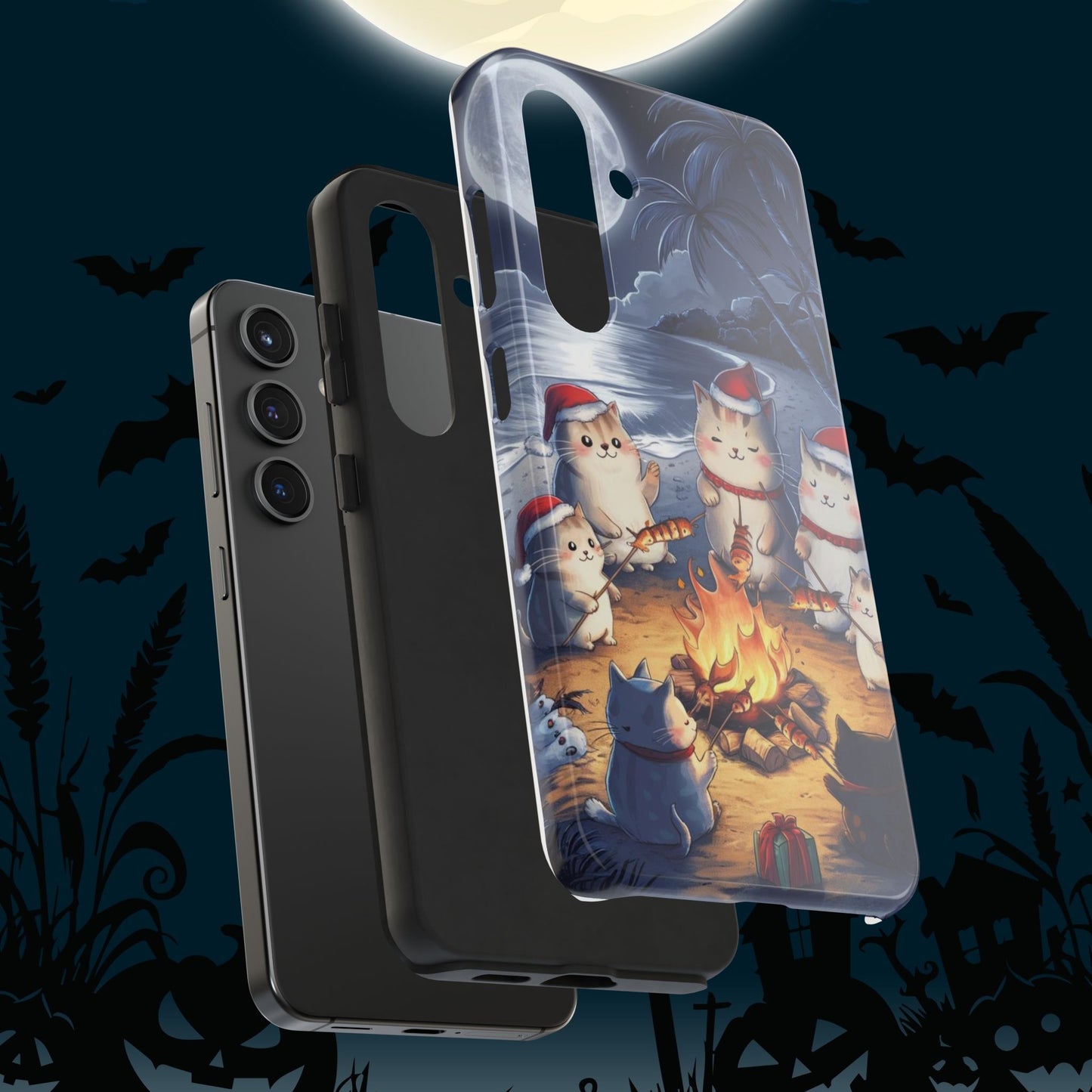 Meowmas Magic Wireless Charging Support Tough Case