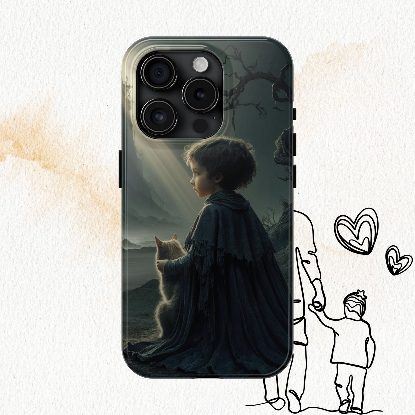 Meowtime Mate Wireless Charging Support Tough Case.