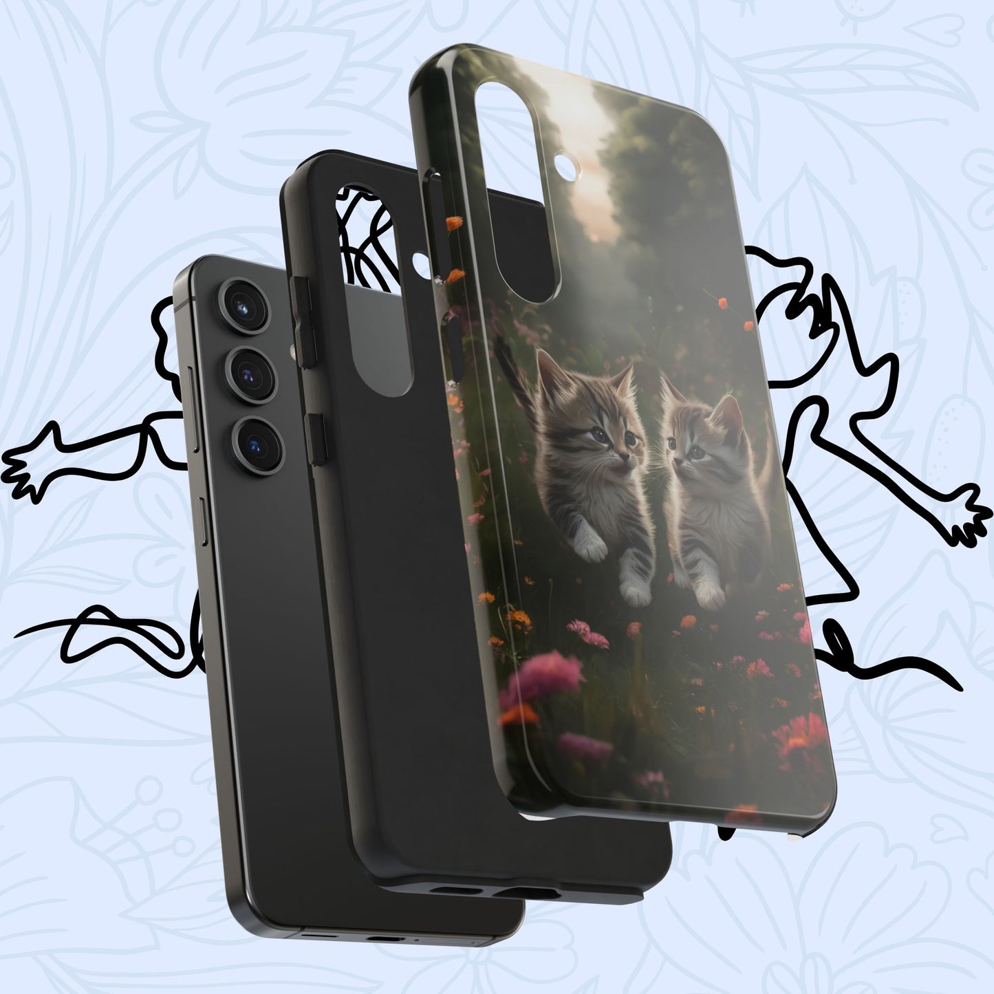 Furever Friends Wireless Charging Support Tough Case