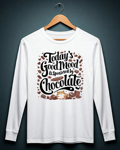 Today Good Mood Cotton Long Sleeve Tshirt