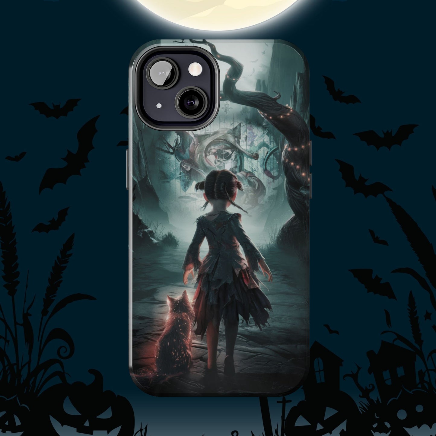 Feline Festivities Wireless Charging Support Tough Case.
