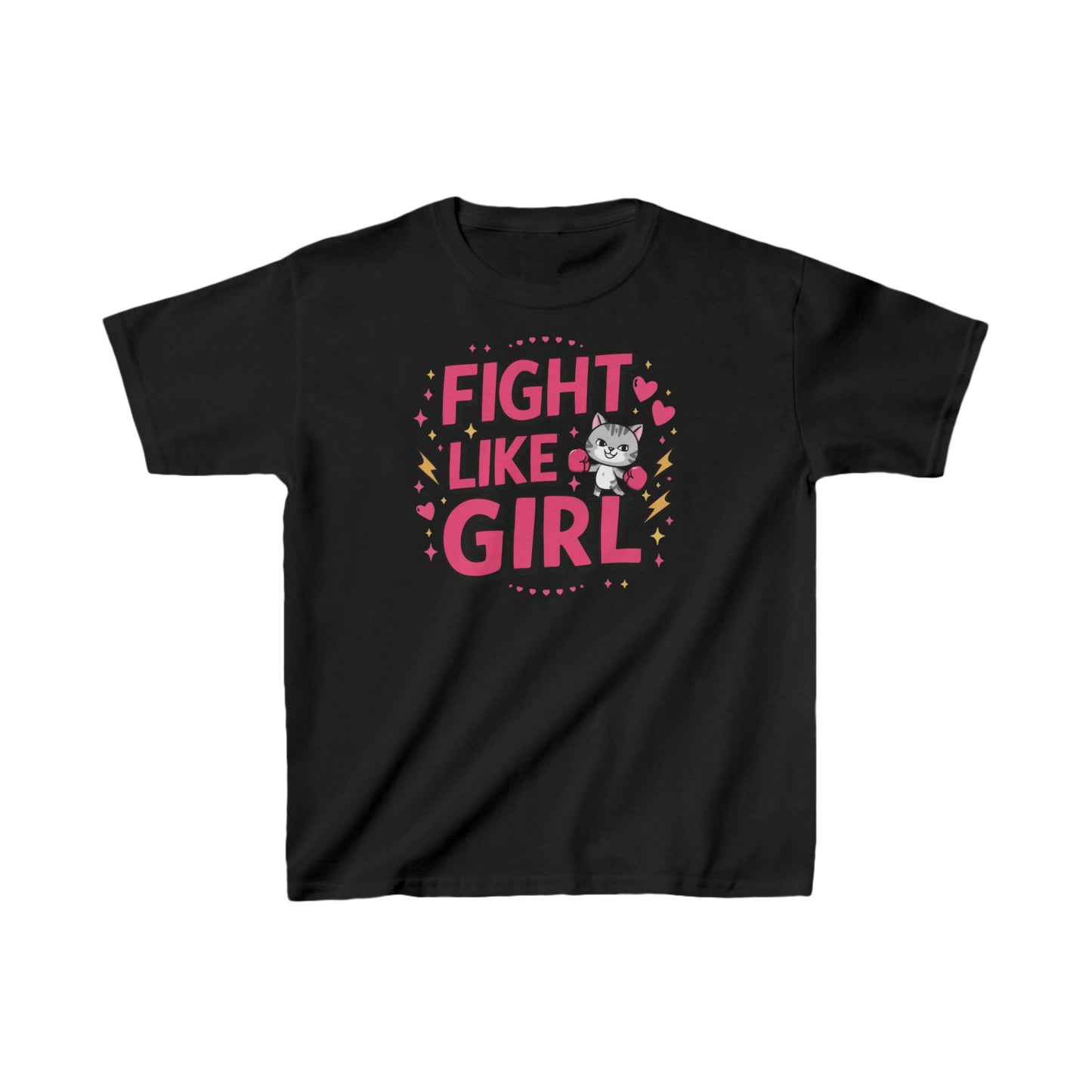 Fight Like Girl Kids Cotton T-Shirt