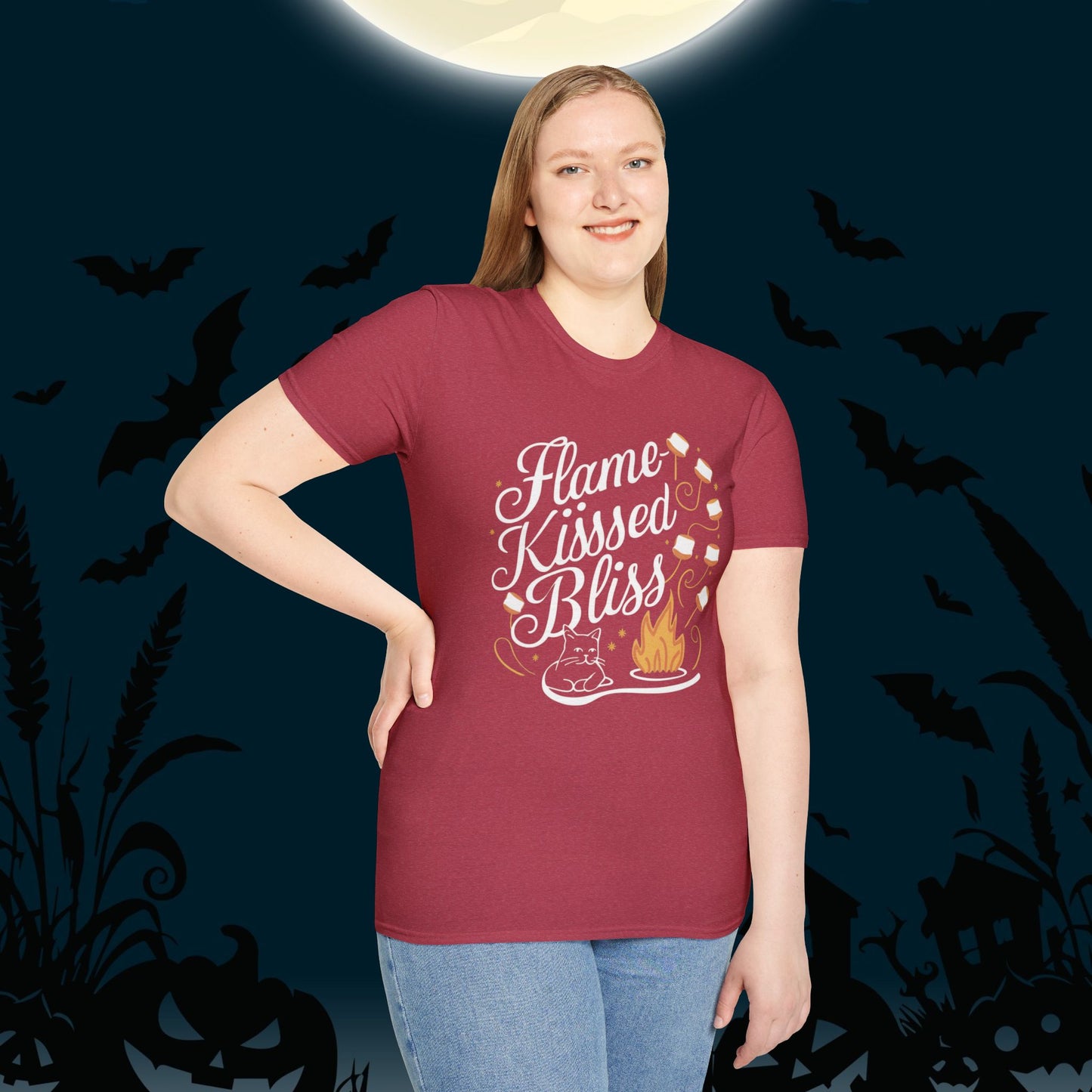 Flame Kiss Bliss Cotton Tee