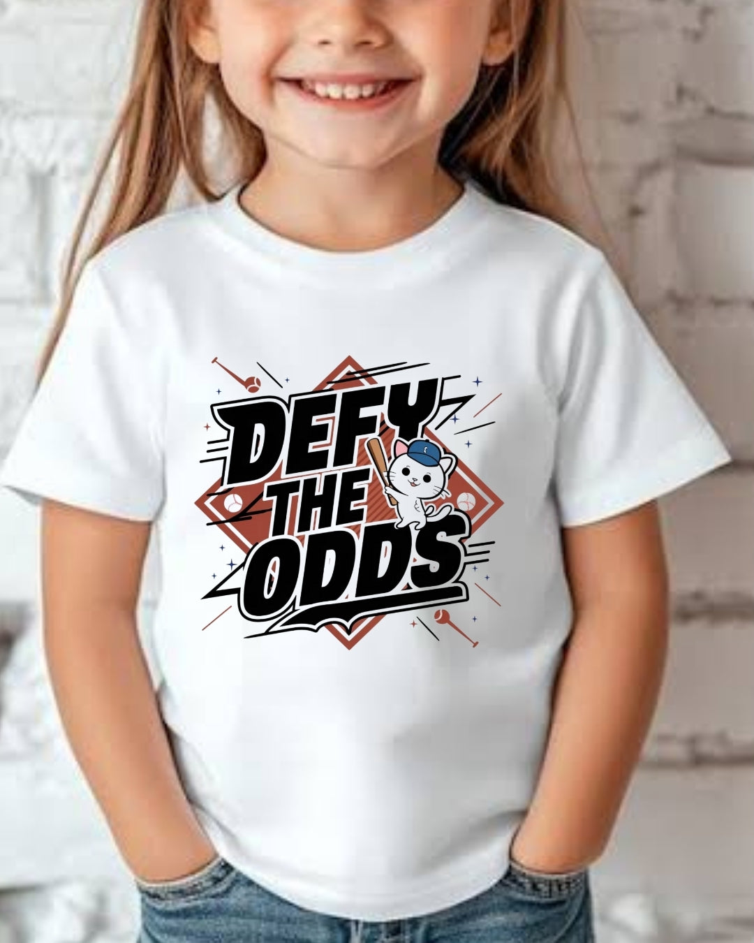 Defy The Odds Kid Cotton T-Shirt