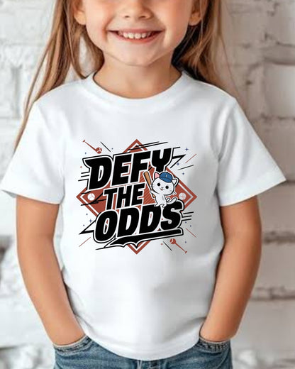Defy The Odds Kid Cotton T-Shirt