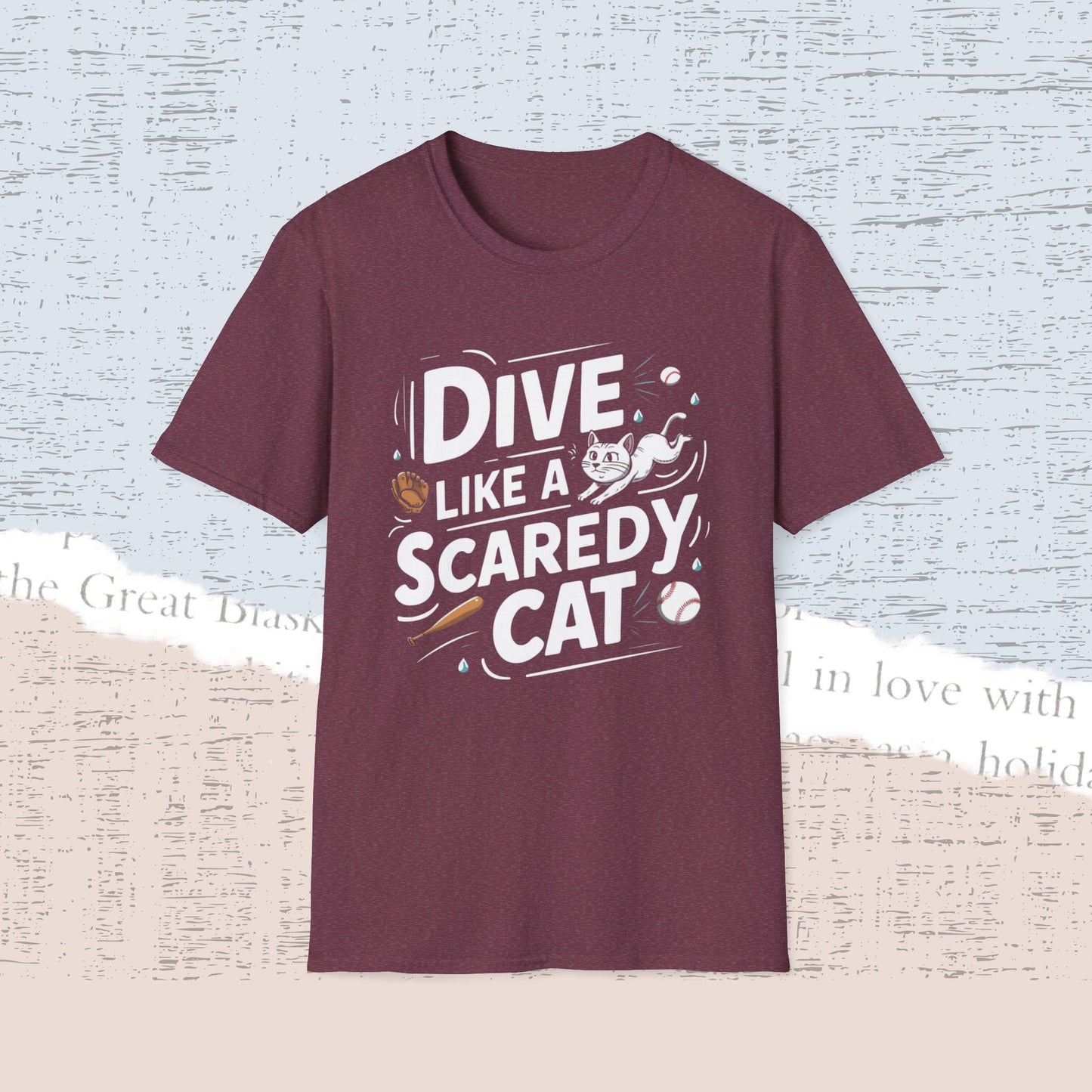 Dive Like Scaredy Cat Cotton Men Tee