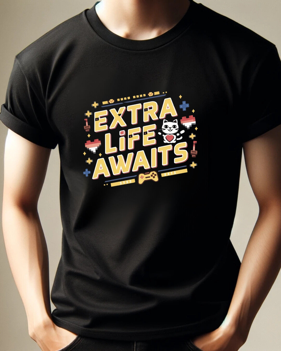 Extra Life Await Cotton T-Shirt