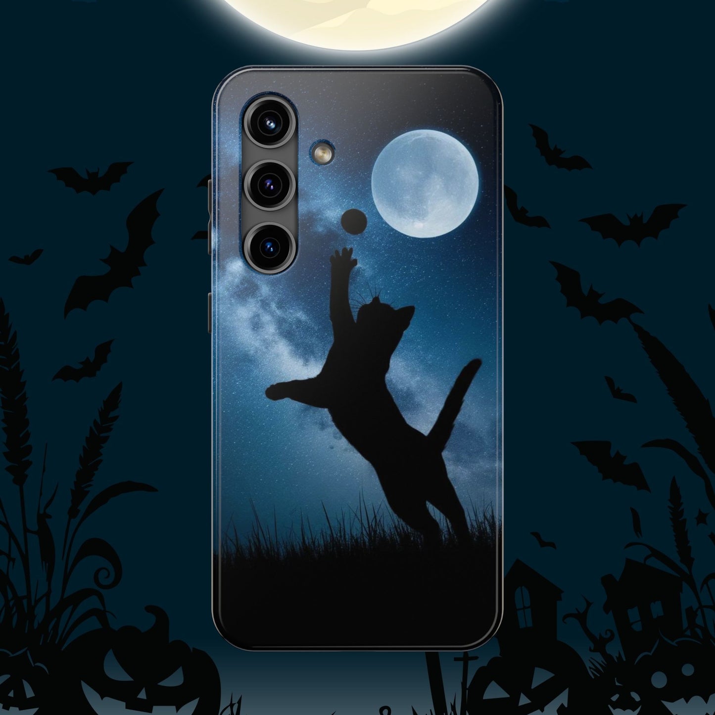 Cattastic Courtside Wireless Charging Support Tough Case.