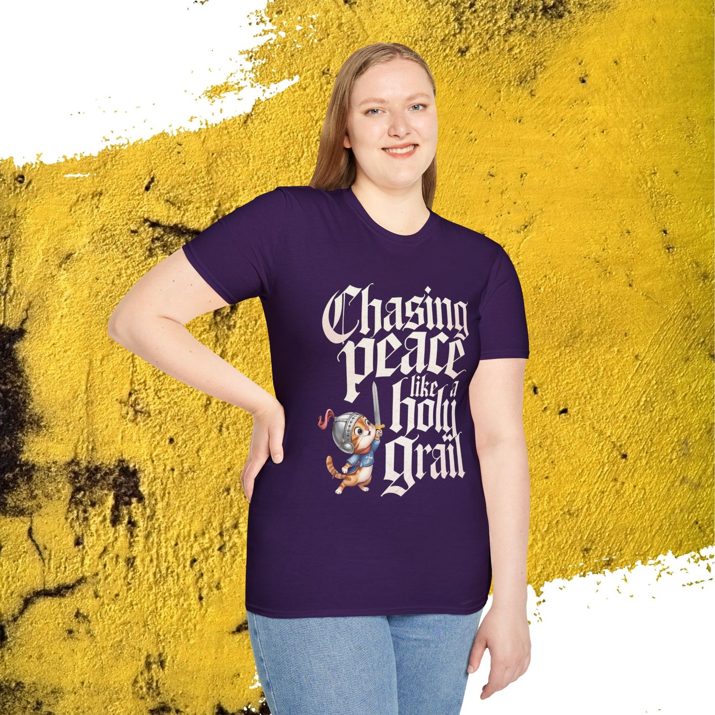Chasing Peace Like Holy Grail Cotton Tee