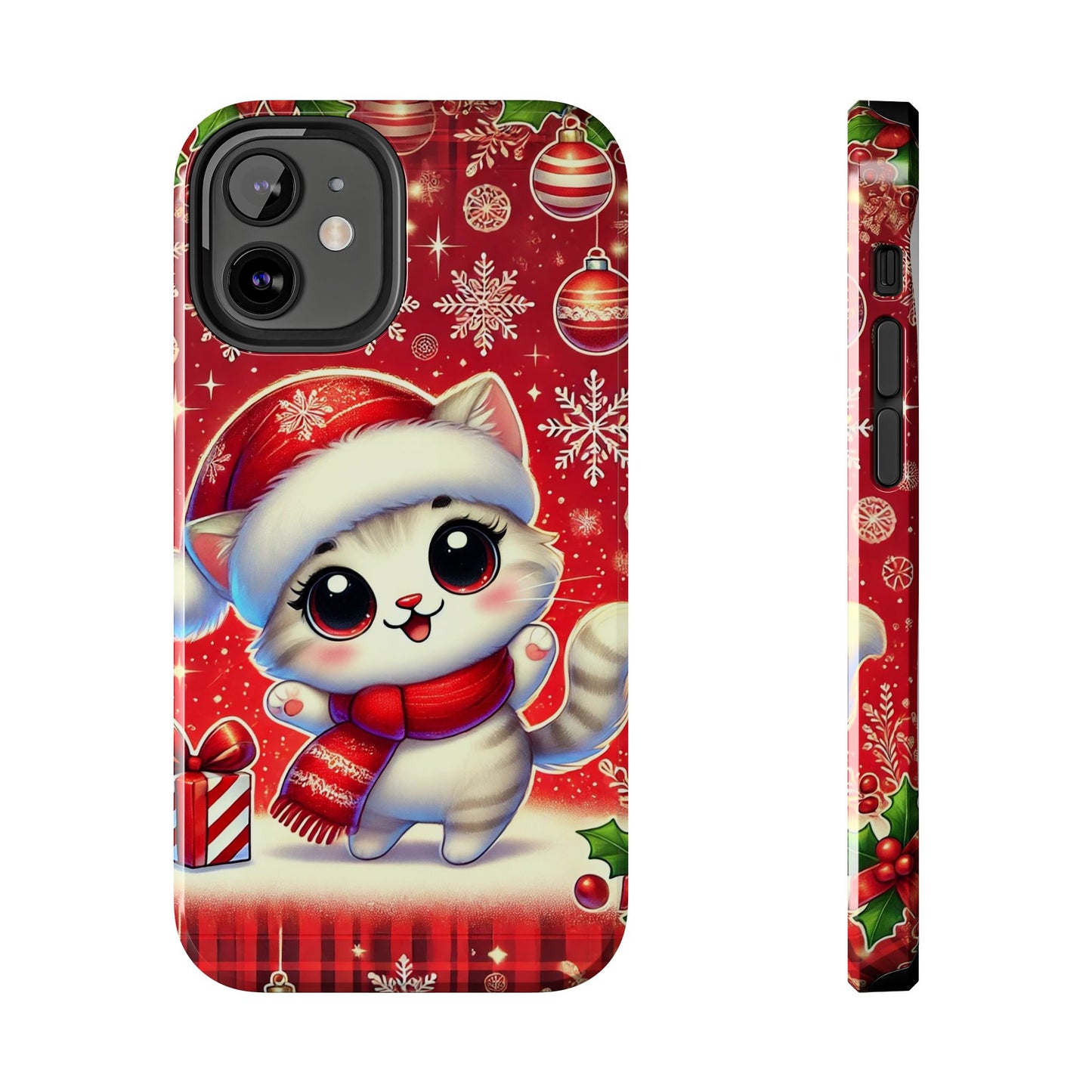 Merry Meows Wireless Charging Support Tough Case