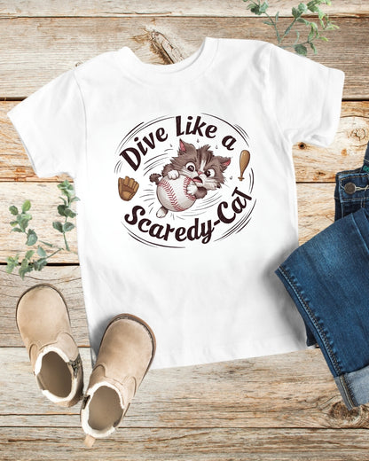 Dive Like Scaredy kid Cotton T-Shirt