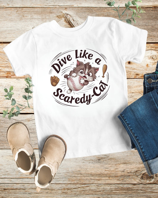 Dive Like Scaredy kid Cotton T-Shirt