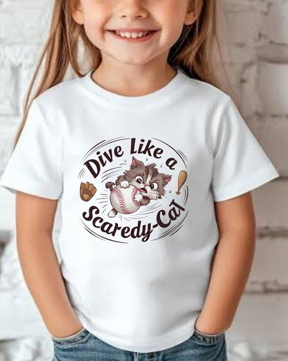 Dive Like Scaredy kid Cotton T-Shirt