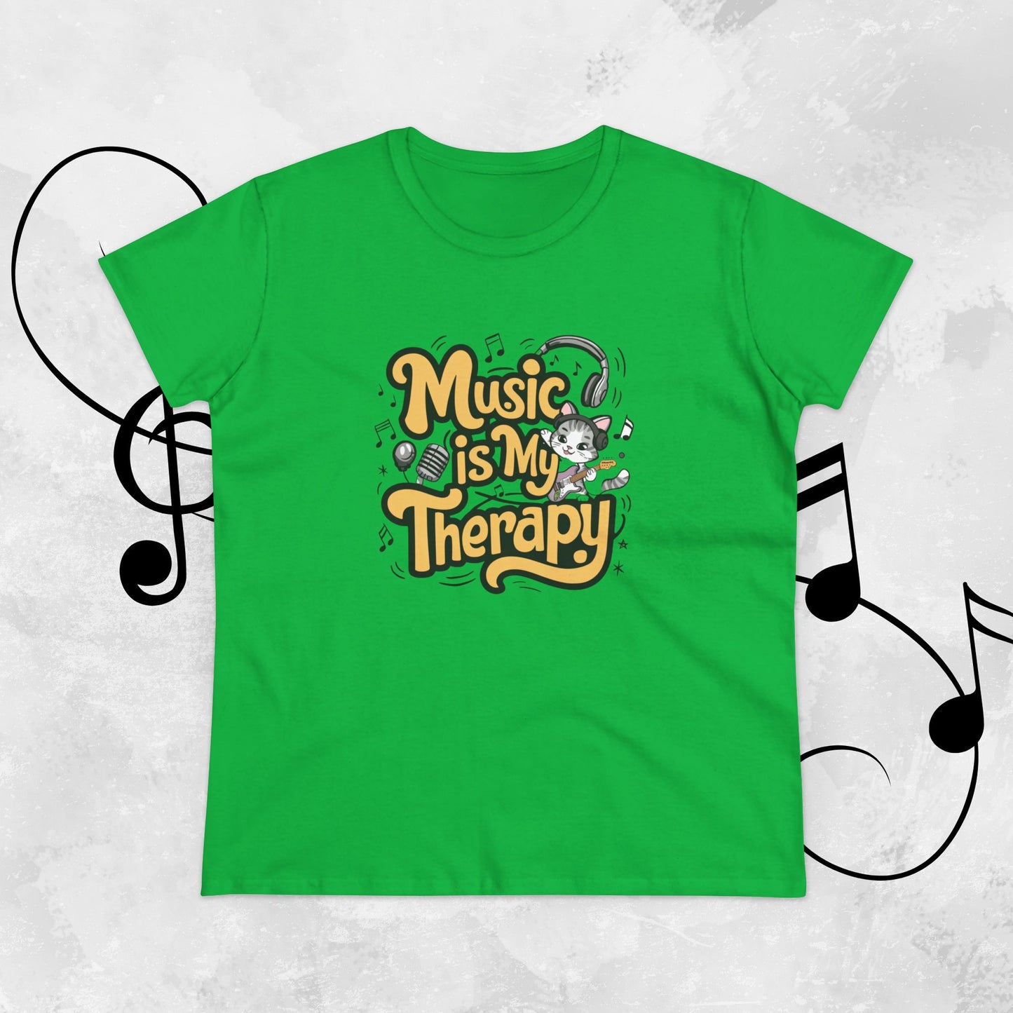 Music Is My Therapy Women Tshirts
