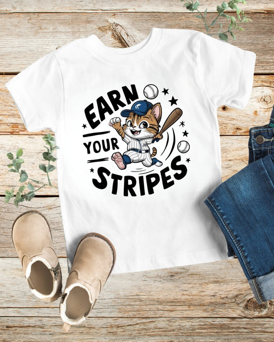 Earn Your Stripes kid Cotton T-Shirt