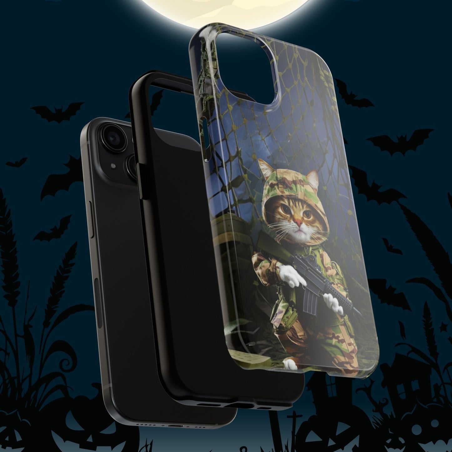 Meowter Armor Wireless Charging Support Tough Case