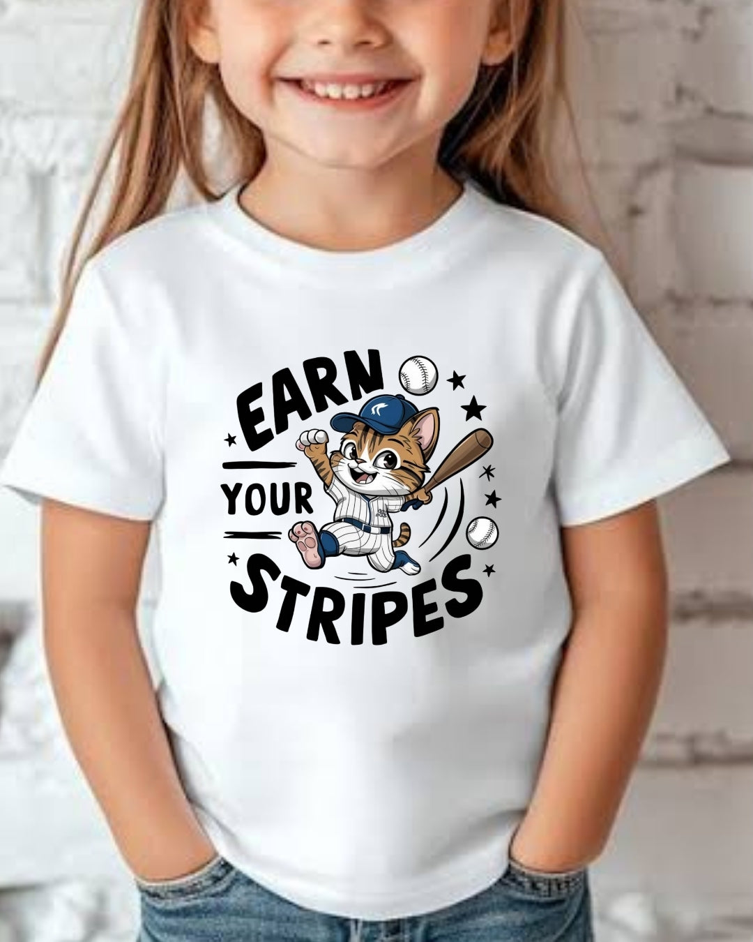 Earn Your Stripes kid Cotton T-Shirt