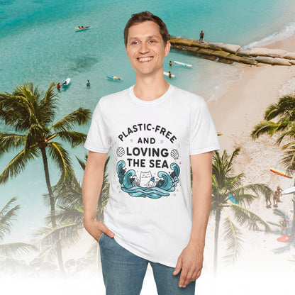 Plastic Free Ocean Cotton T-Shirt