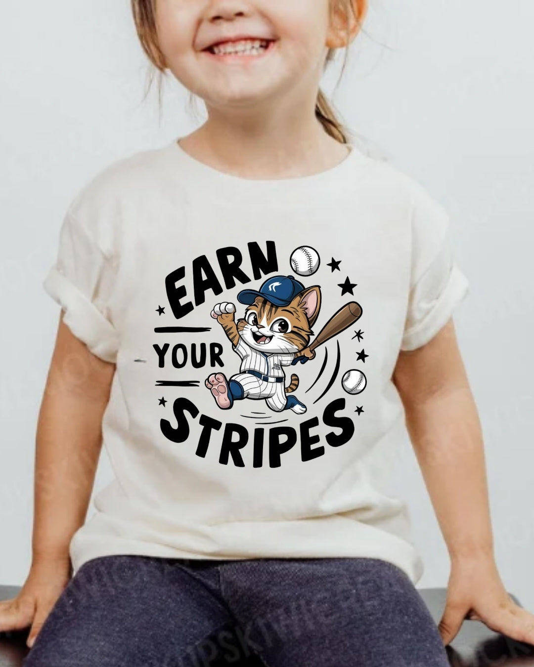 Earn Your Stripes kid Cotton T-Shirt