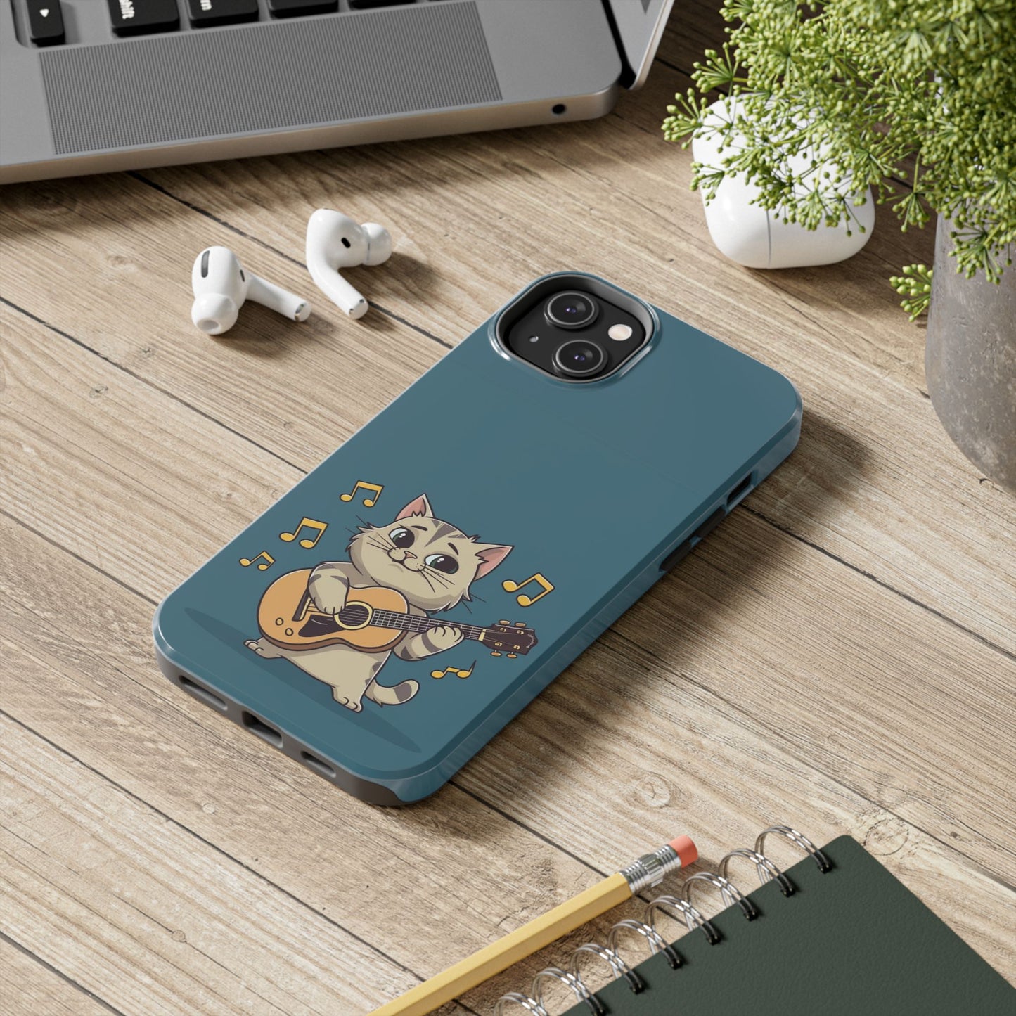 Tuneful Treasures Wireless Charging Support Tough Case.