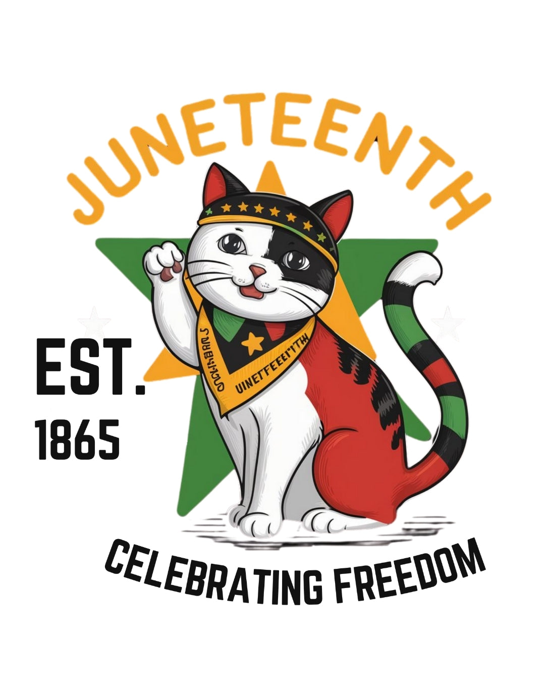 Juneteenth Celebrating Freedom Black History Proud Afro Cotton T-Shirt