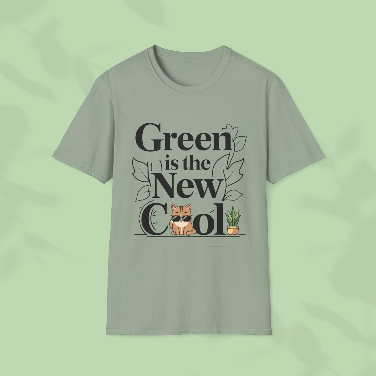 Green Is The New Cool Cotton T-Shirt