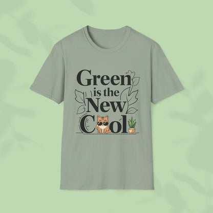 Green Is The New Cool Cotton T-Shirt