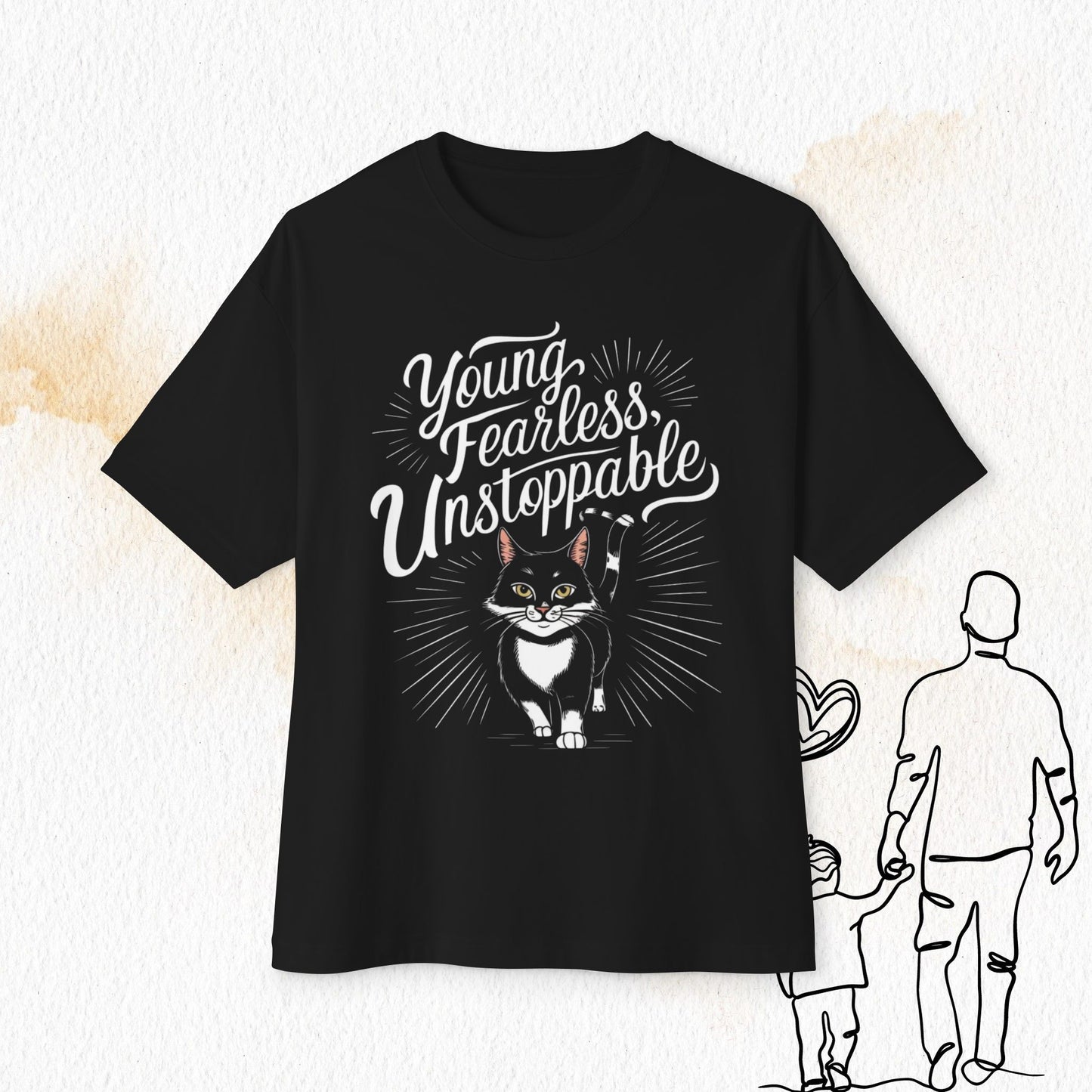 Young Fearless Unstoppable Unisex Beerlover Oversized Boxy Tshirts