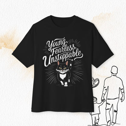 Young Fearless Unstoppable Unisex Beerlover Oversized Boxy Tshirts