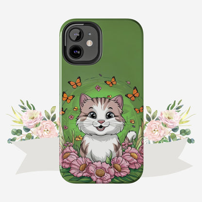 Green Mewsic Wireless Charging Support Tough Case
